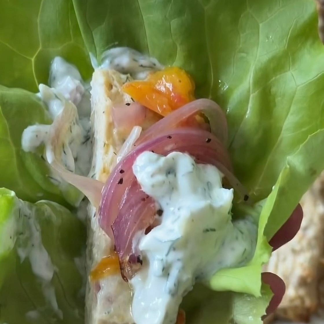 Sheet Pan Chicken Lettuce Cups