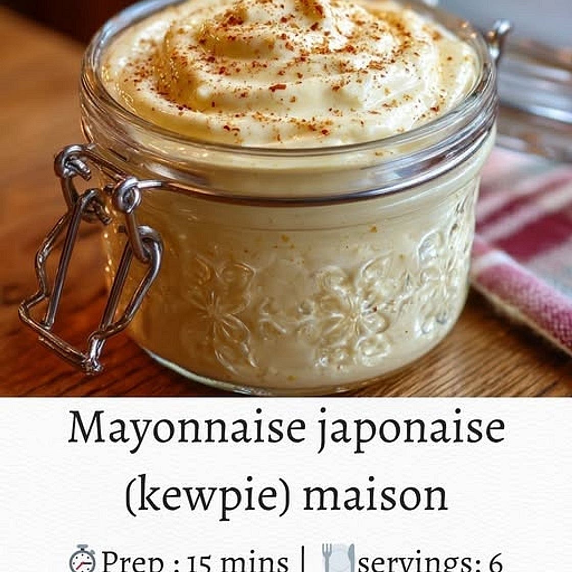 Mayonnaise japonaise (kewpie) maison
