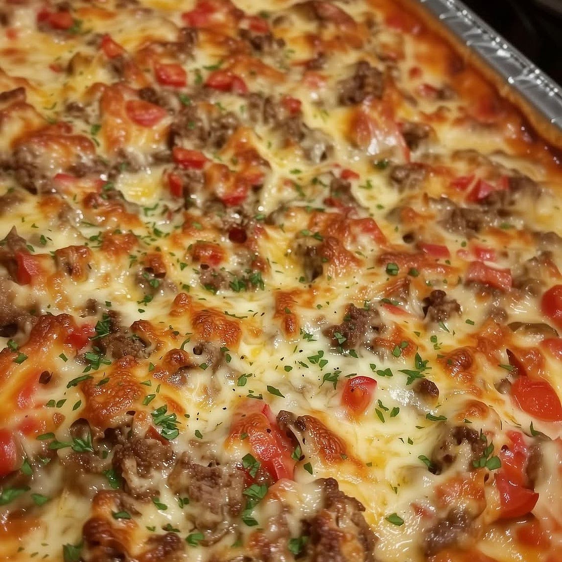 Baked philly cheese steak
