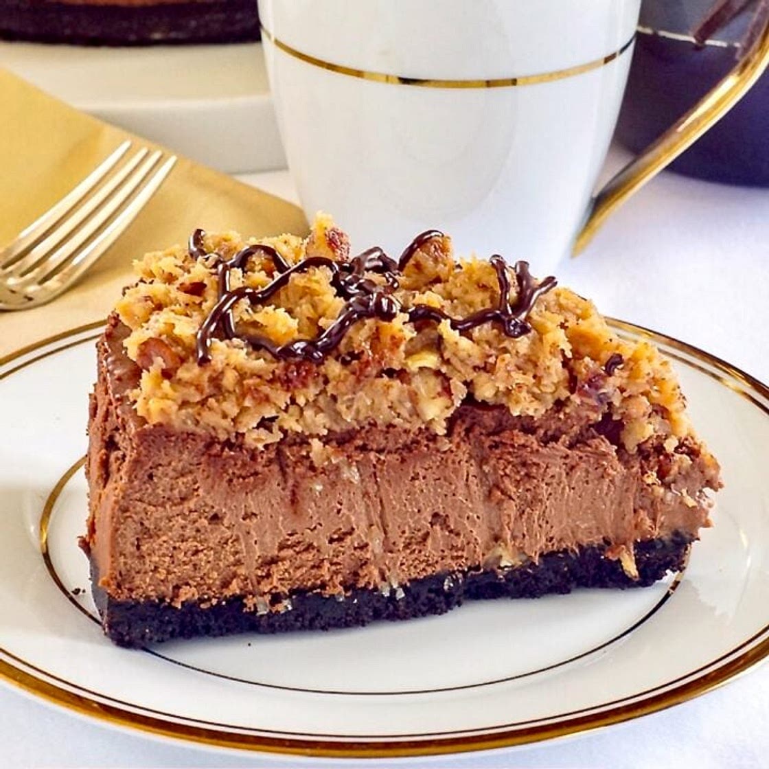 German Chocolate Cheesecake