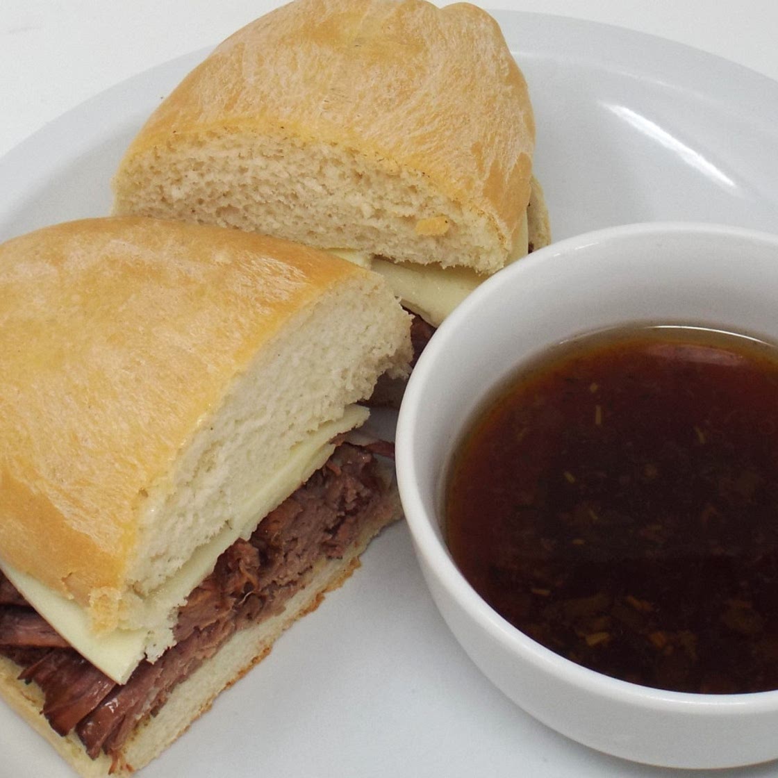Slow Cooker French Dip Sandwiches with Au Jus