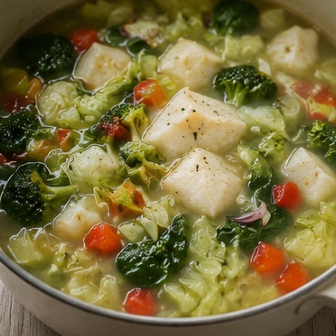 High-Protein Cod & Vegetable Soup