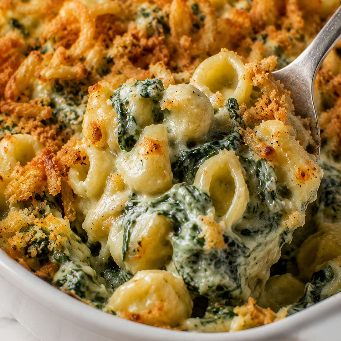 Creamed Spinach Mac & Cheese