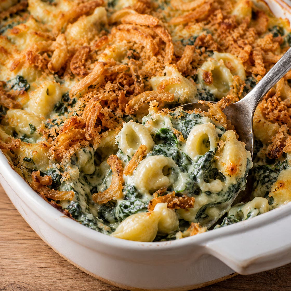 Creamed Spinach Mac & Cheese
