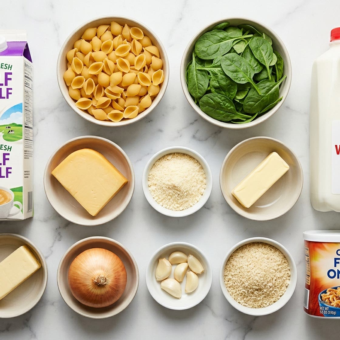Creamed Spinach Mac & Cheese