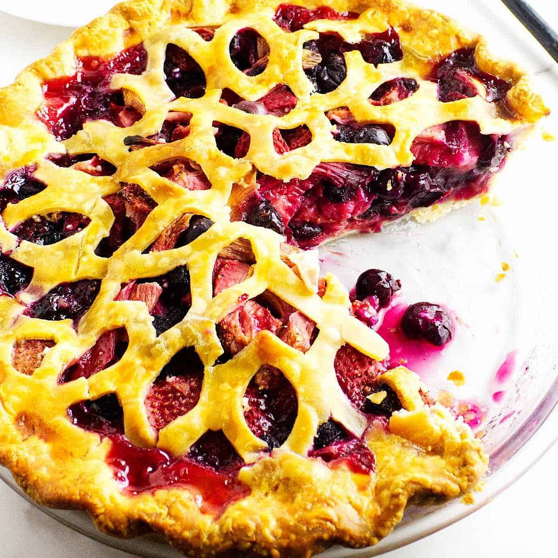 Blueberry Strawberry Pie