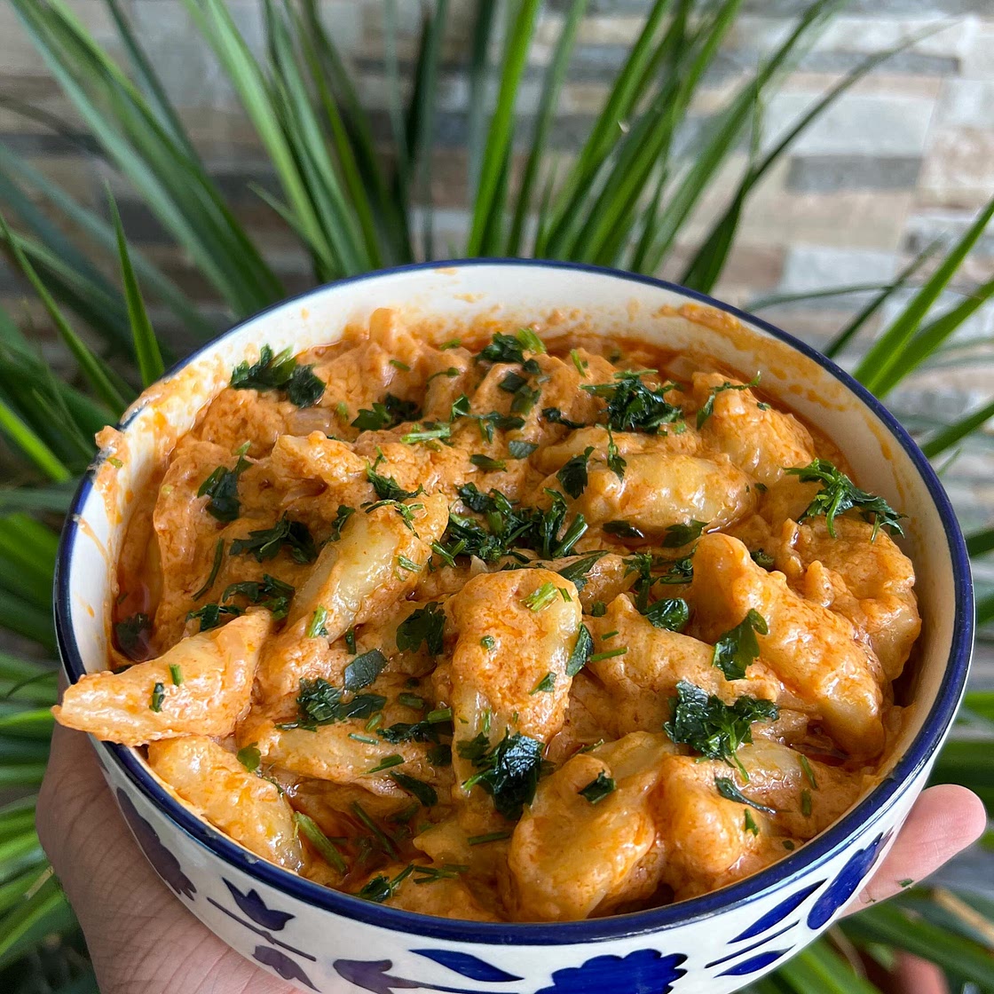 scissor cut tofu noodles