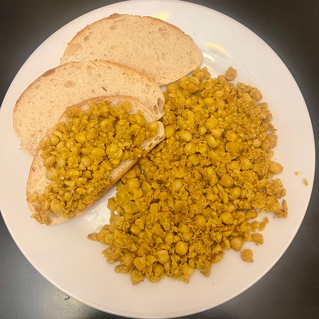 6-Minute Chickpea Scramble