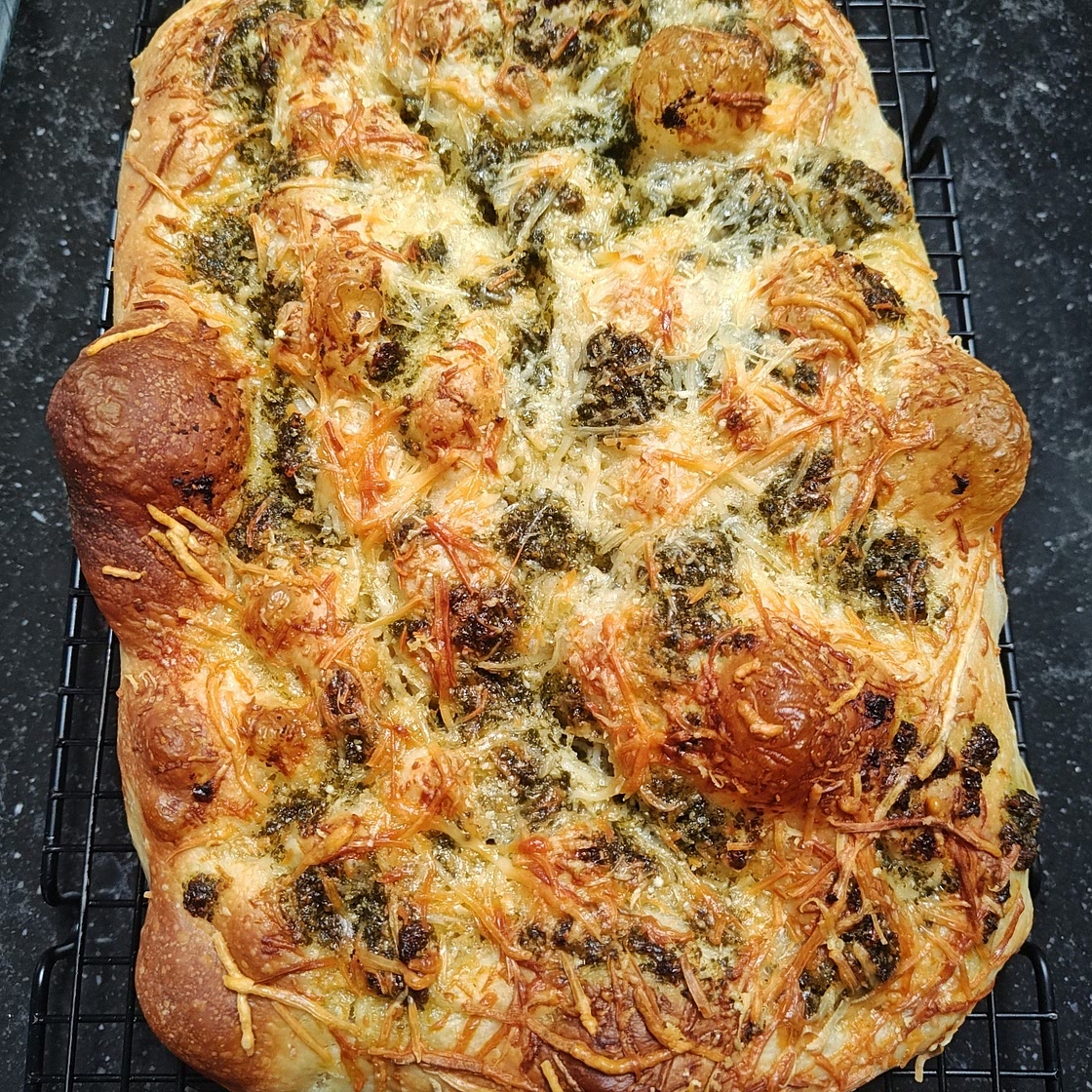 Pesto Parmesan Focaccia