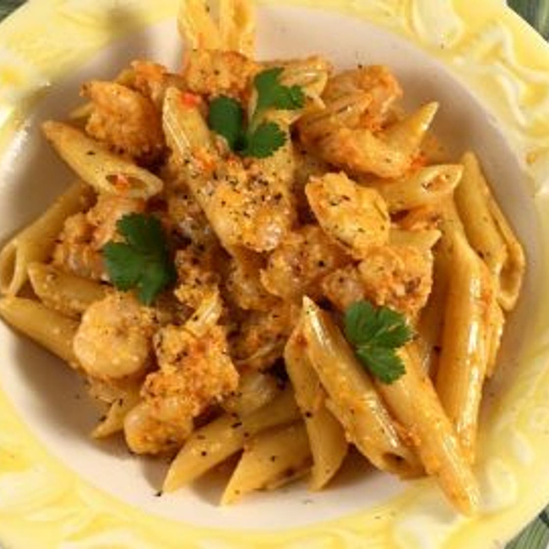Prawns and Penne Pasta