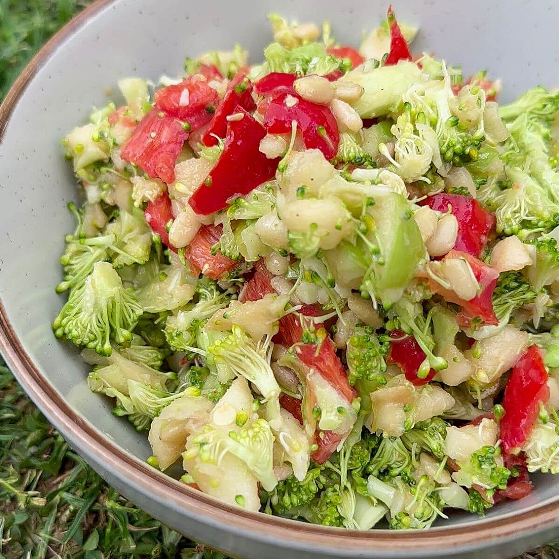 Crunchy Broccoli Salad with Honey Mustard Dressing