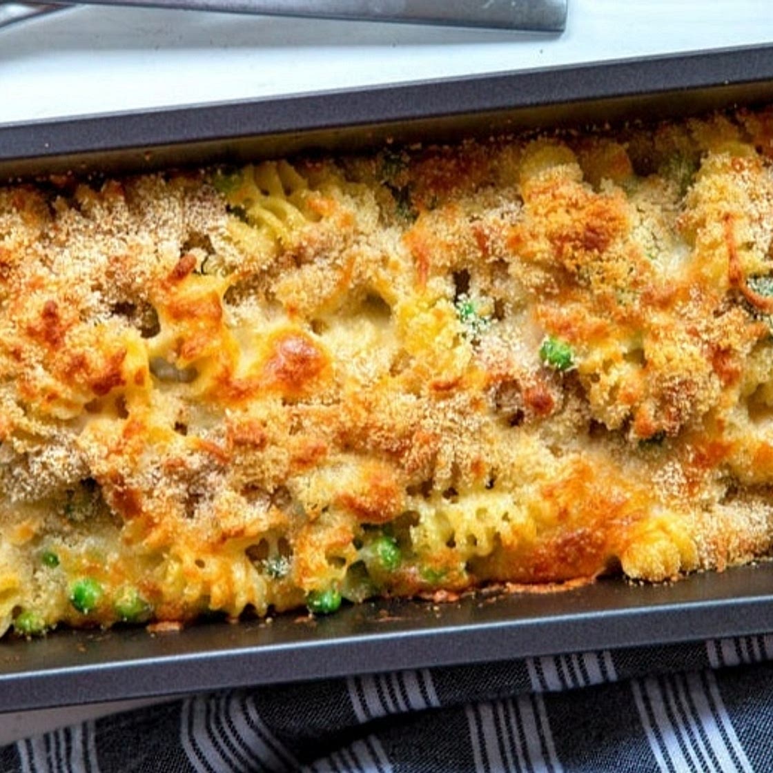 Nudelauflauf mit Schinken