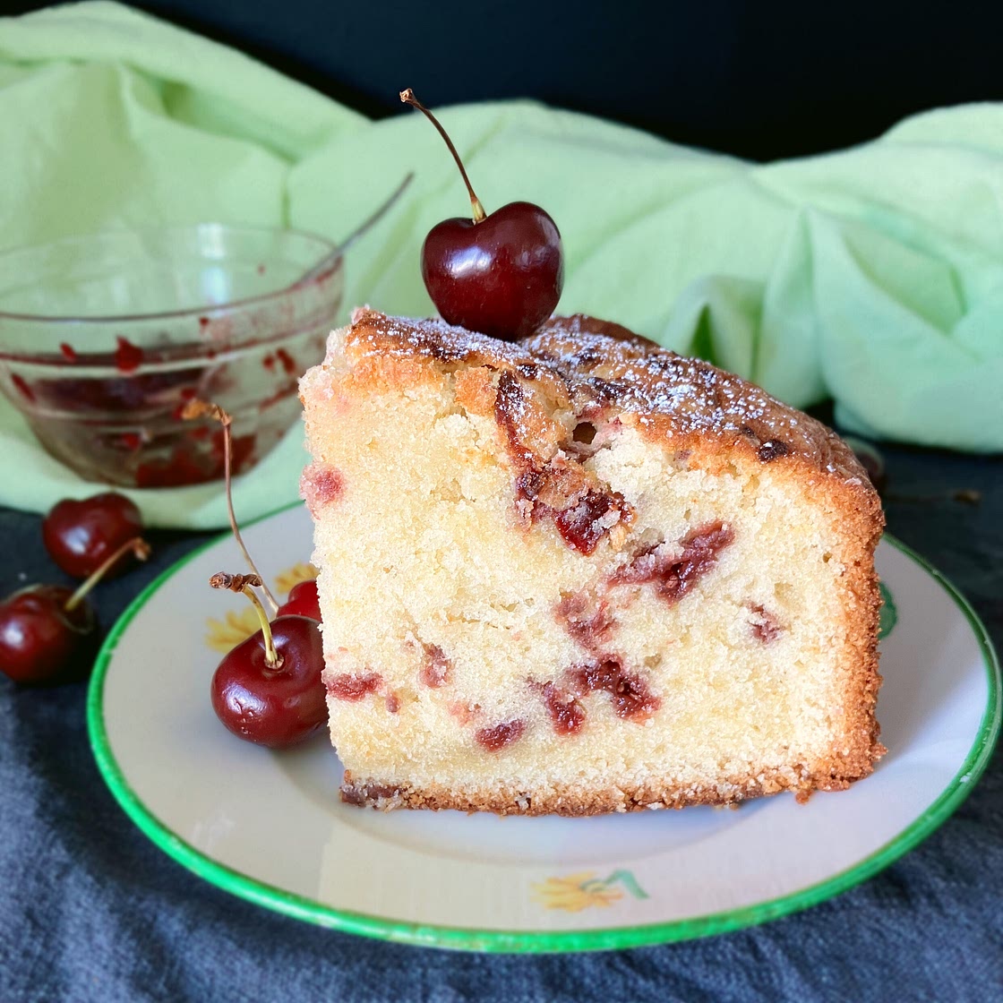 Cherry Jam Spelt Pound Cake