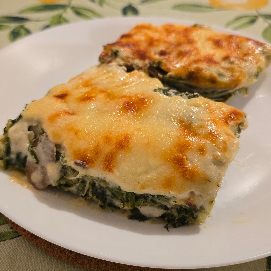 Spinach and Mushroom Lasagna