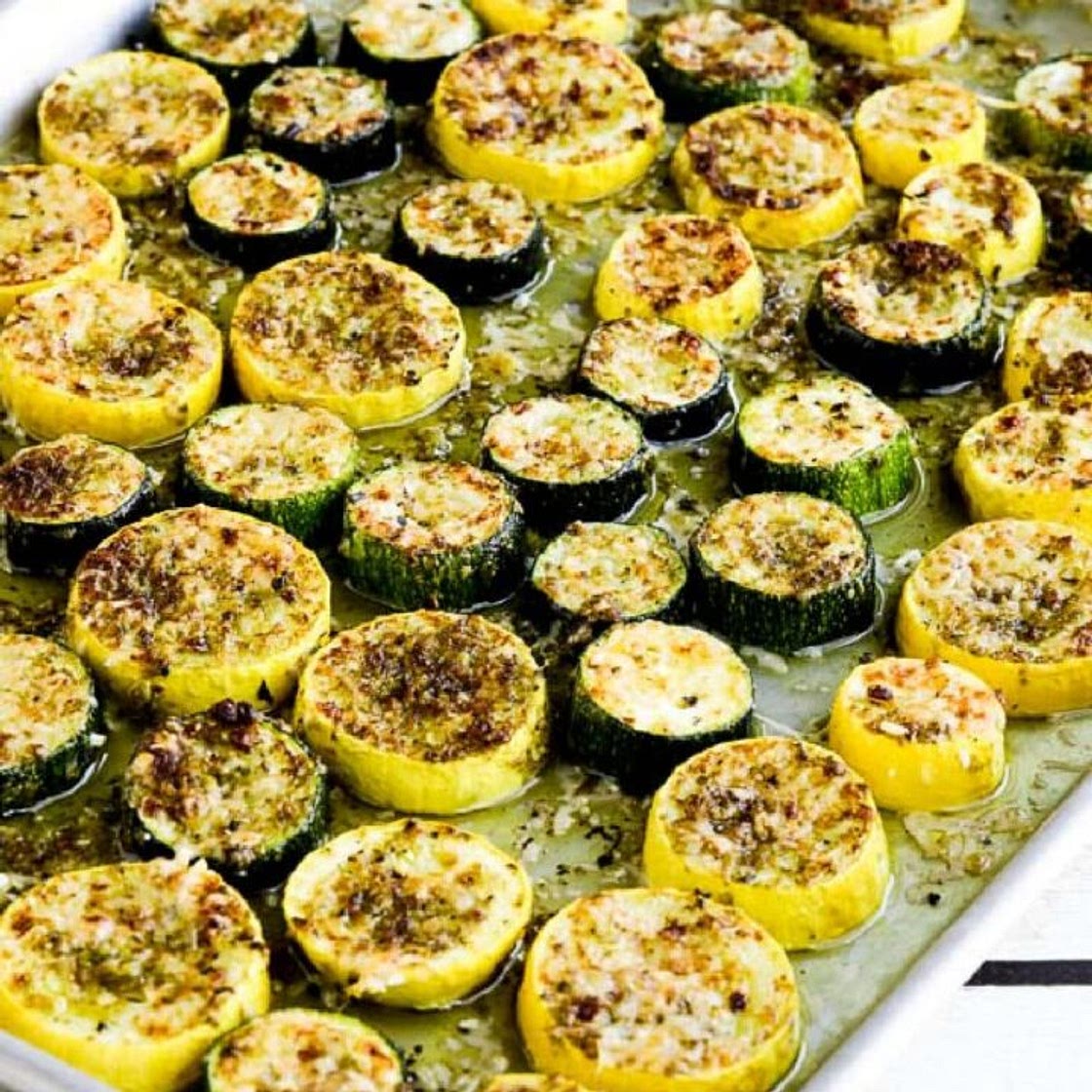 Summer Squash with Pesto and Parmesan