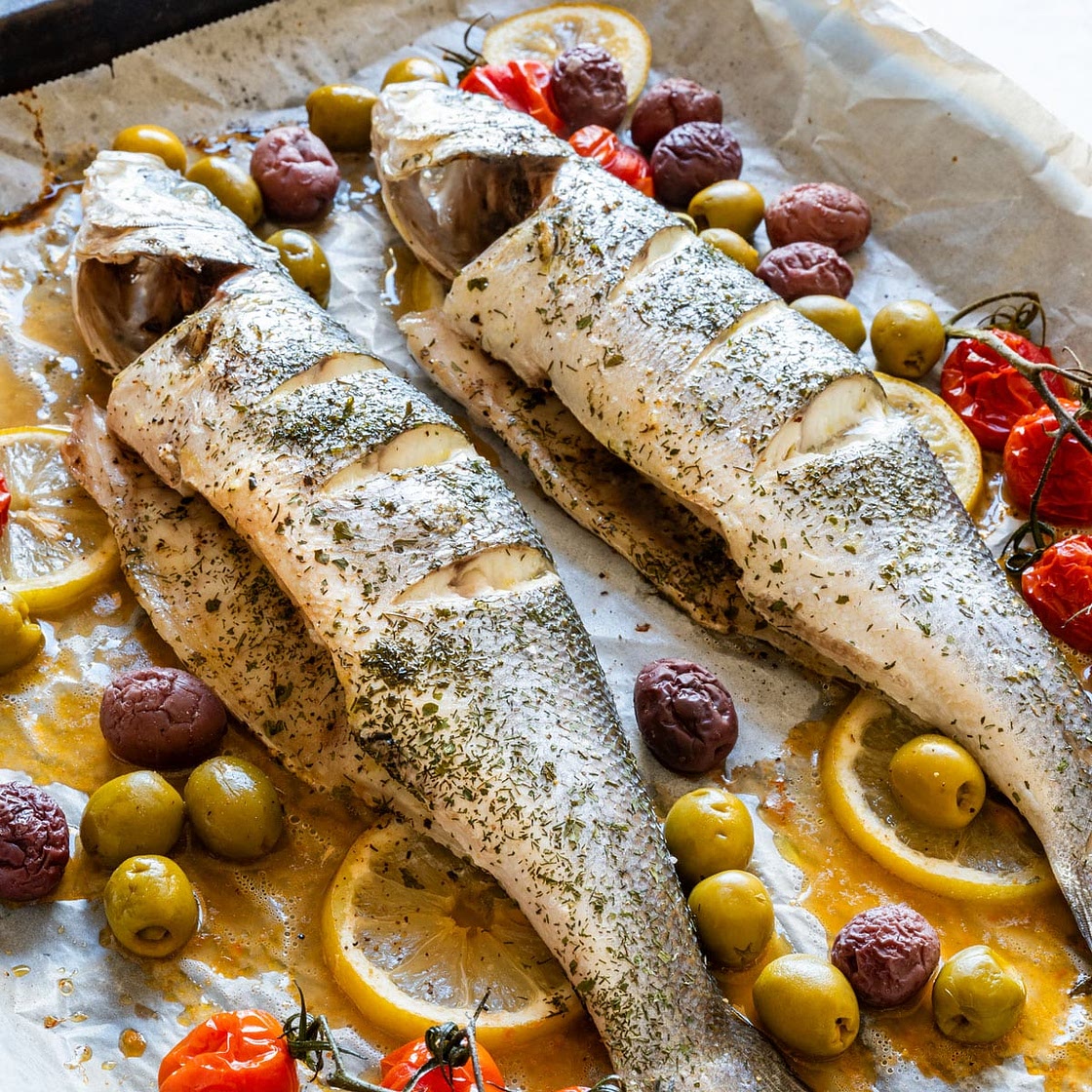 Whole Roasted Branzino