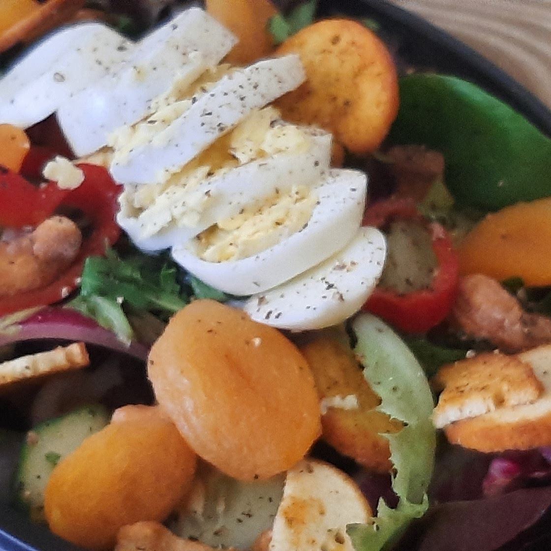 Tangy Summer Apricot Crunch salad