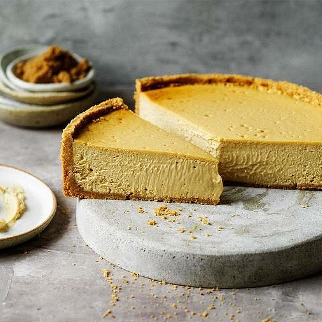 Brown butter and sugar cheesecake