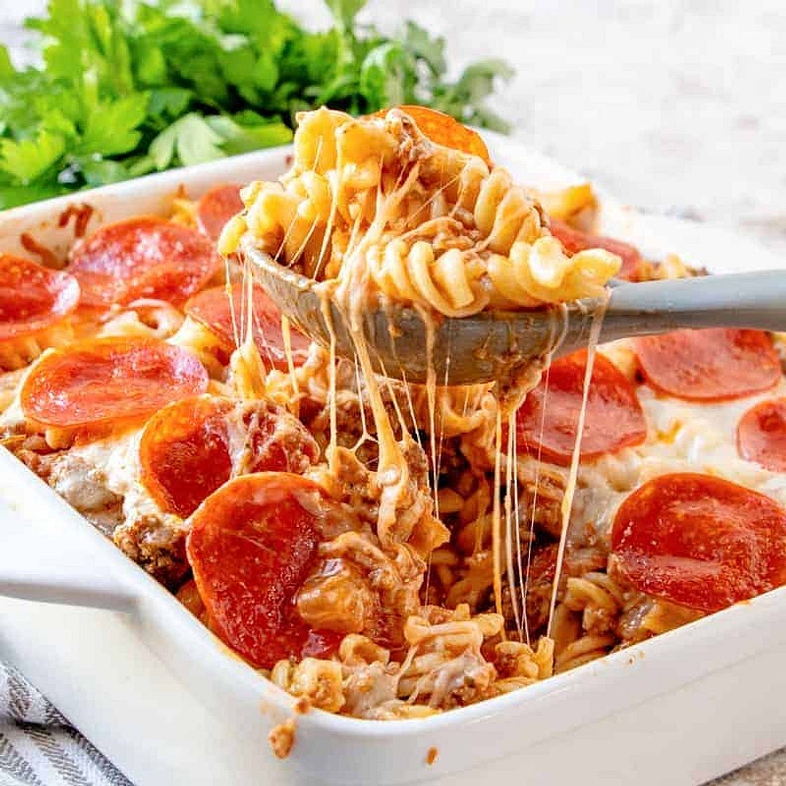 Pepperoni Pasta Bake