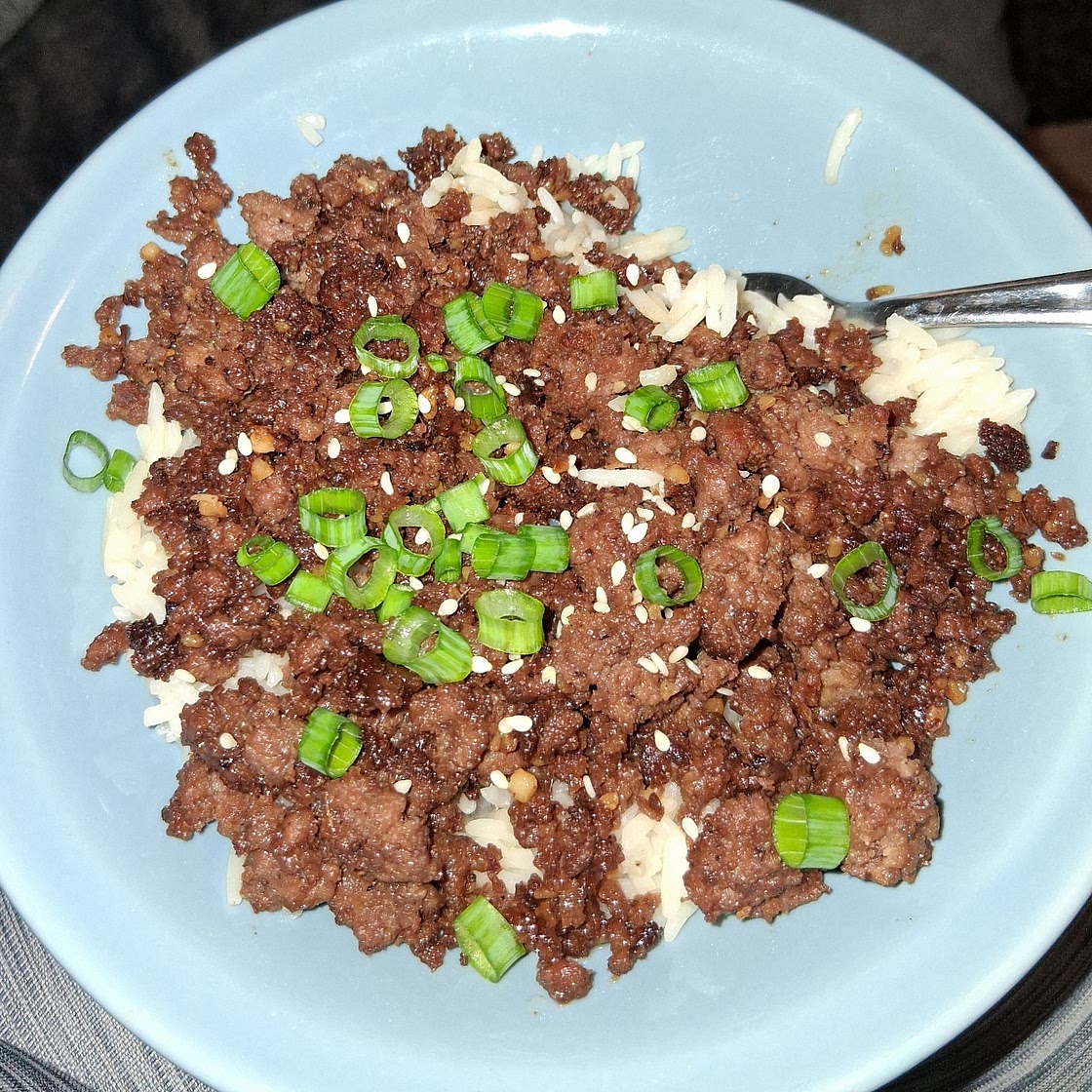 Korean Ground Beef and Rice Bowls