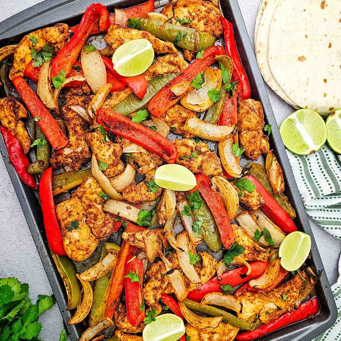 Sheet Pan Chicken Fajitas