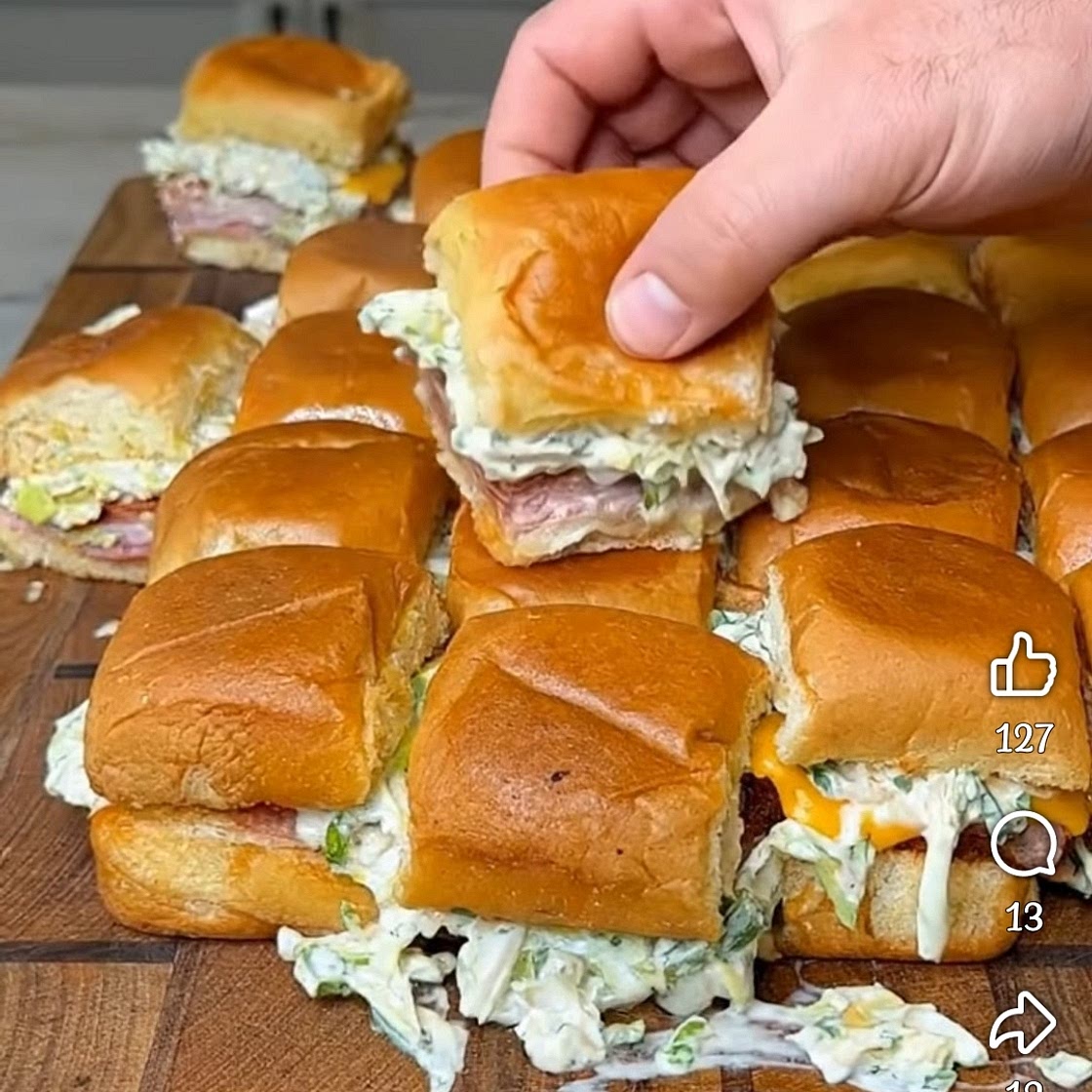 Hot Italian grinder sliders