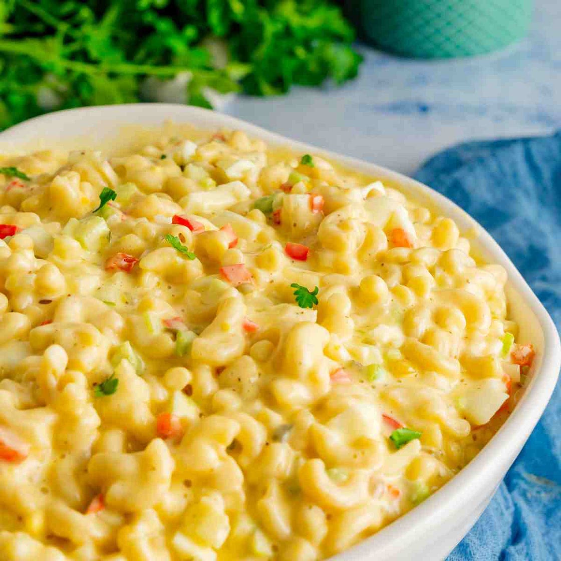 Amish Macaroni Salad (Sweet and Creamy Recipe)