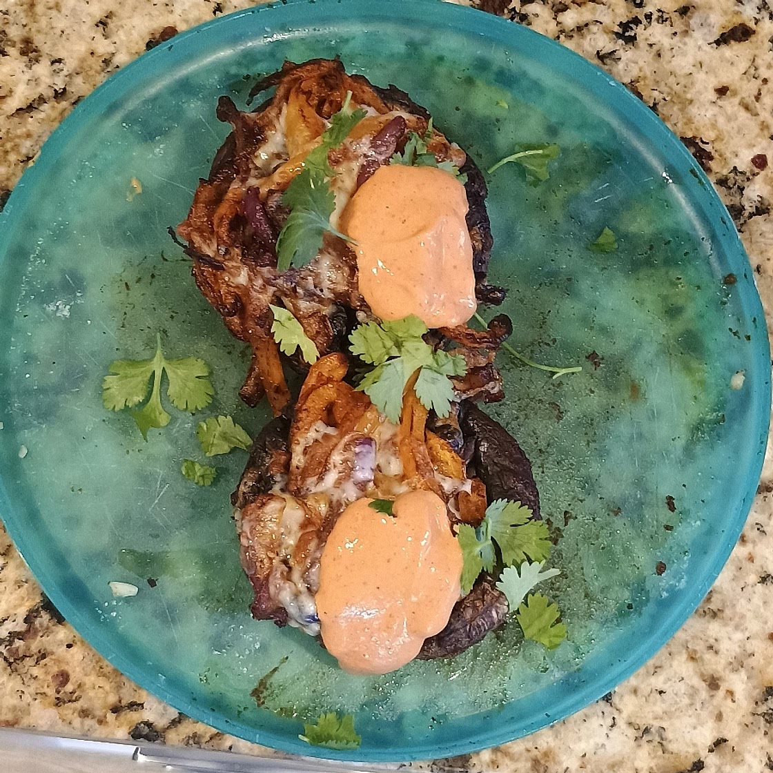 Fajita-Stuffed Portobello Mushrooms