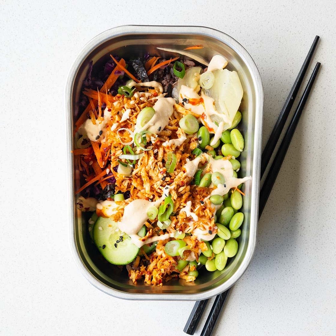 High-Protein Vegan Sushi Bowls