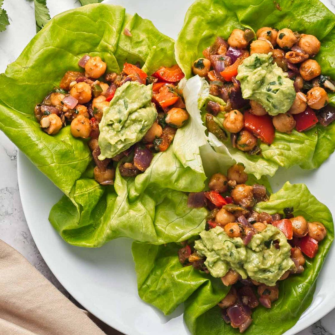 Chickpea Lettuce Wraps