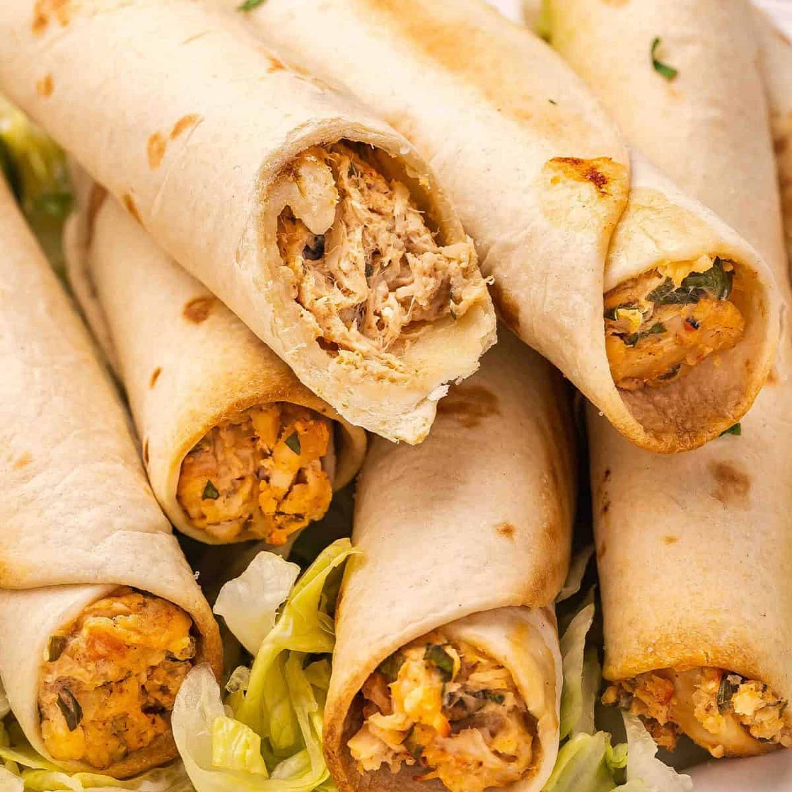 Baked Chicken Taquitos