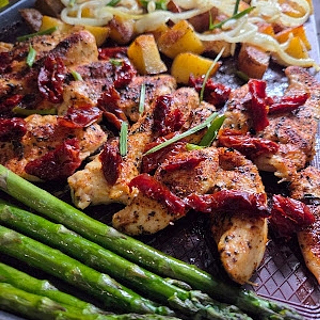 Sheet Pan Mediterranean Chicken