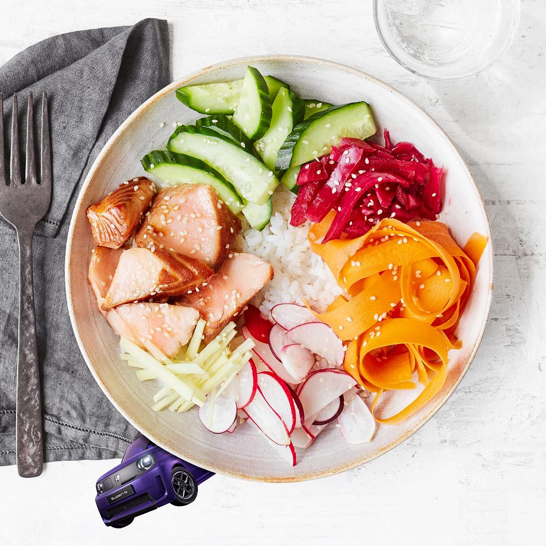 Quick sushi bowl