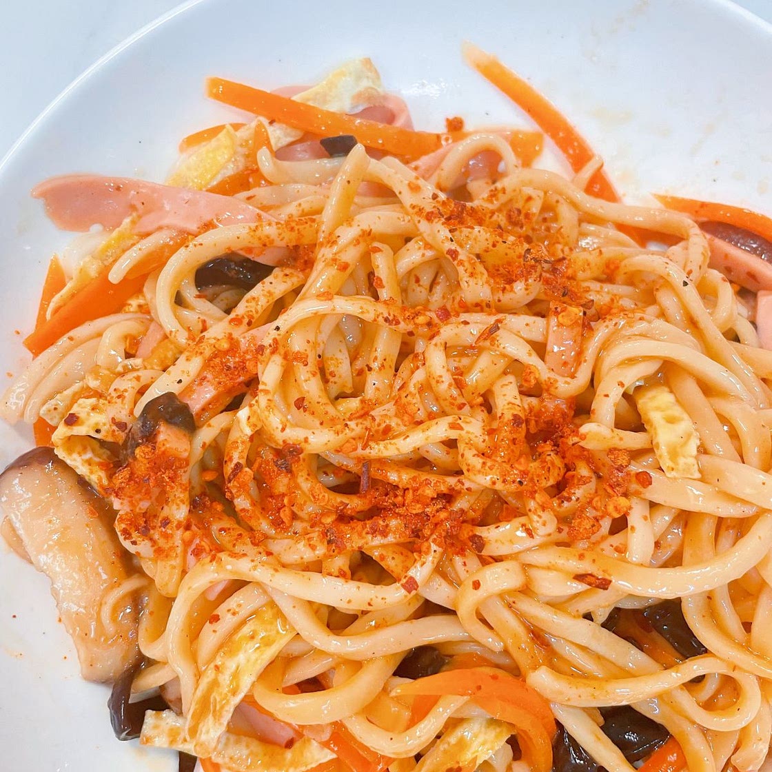 Healthy Low-Fat Chicken Broth Lo Mein
