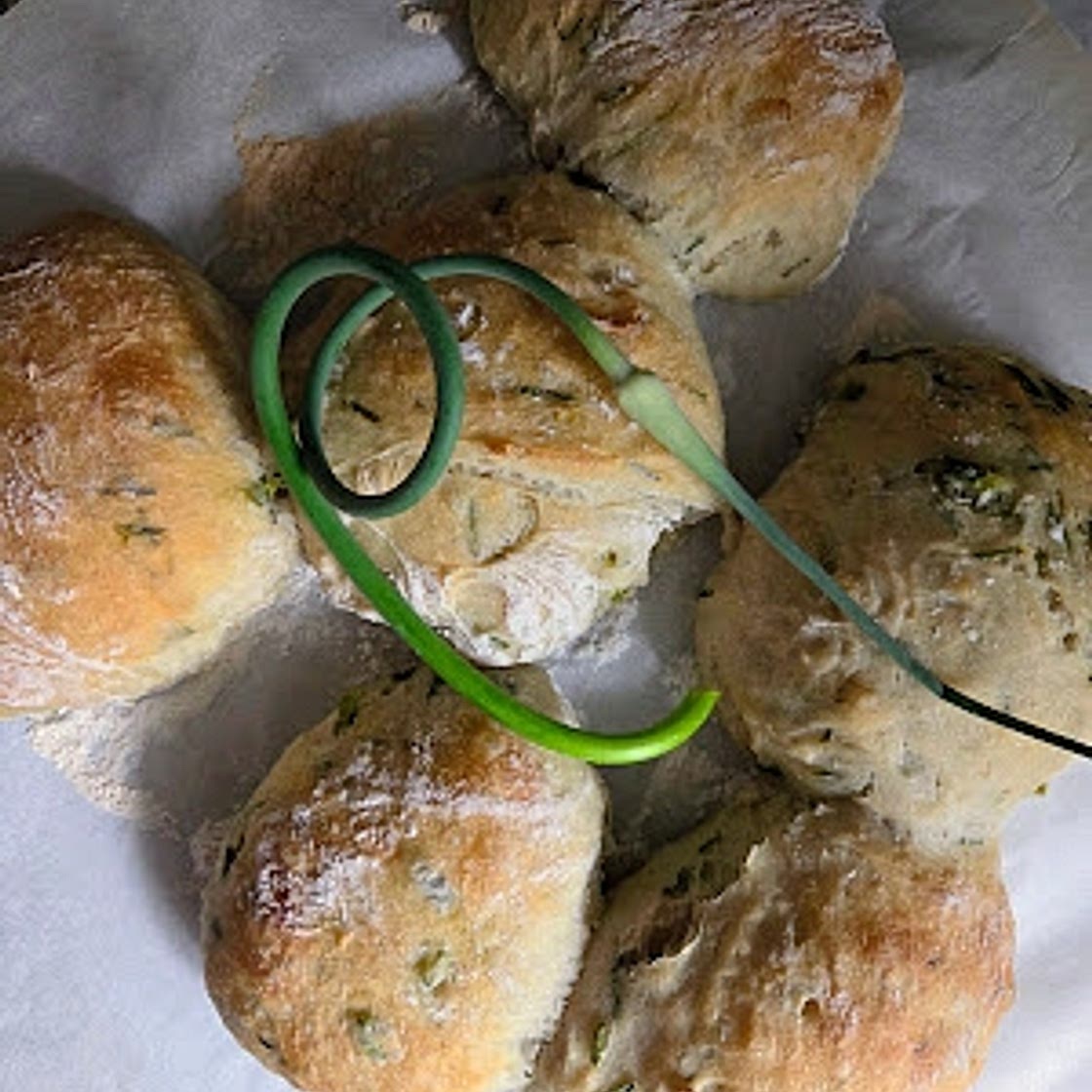 Garlic Chive Ciabatta