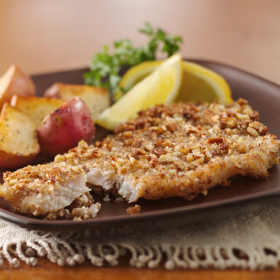 Pecan-Crusted Fish Fillets