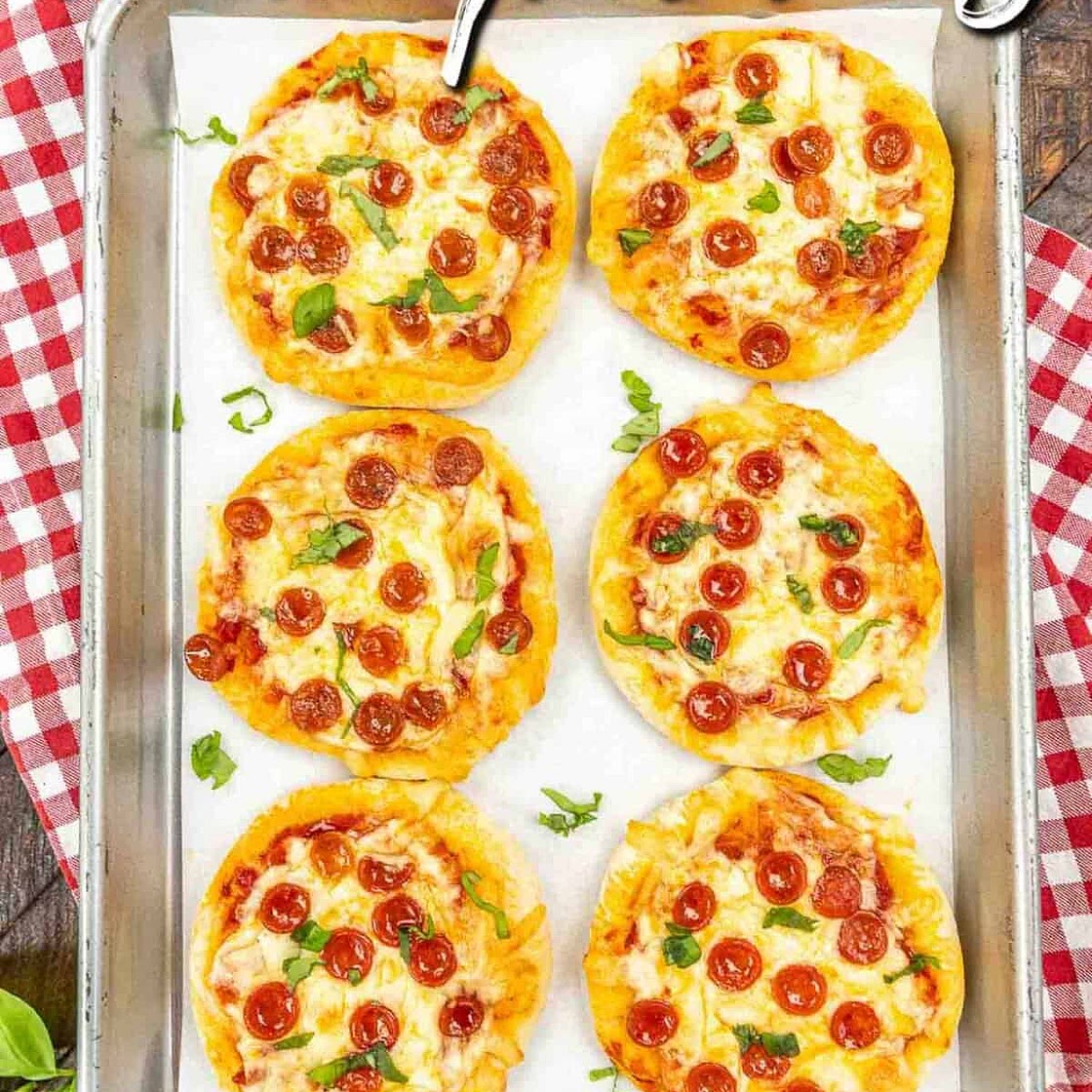 Mini Dinner Roll Pizzas