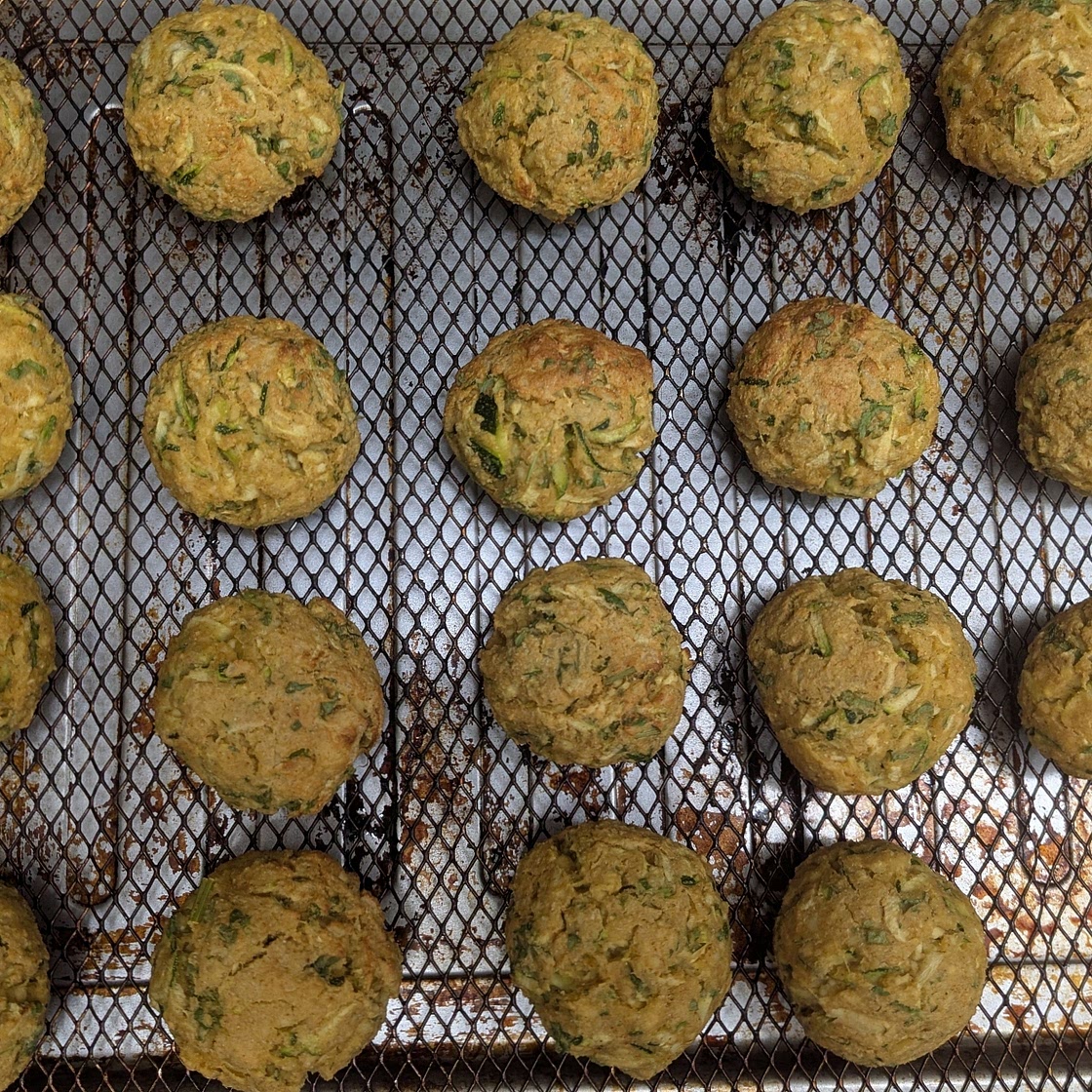 Easy Baked Tofu Zucchini Bites