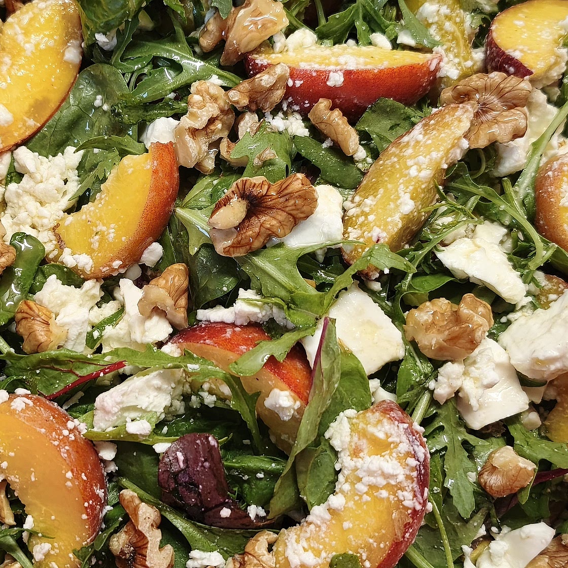 Grilled Peach Summer Salad