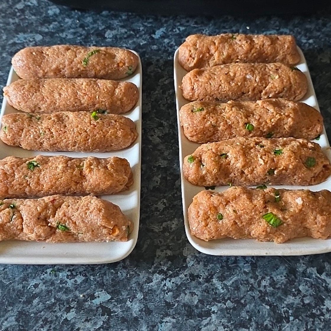 Spicy Harissa Turkey Shish Kebabs (Air Fryer)