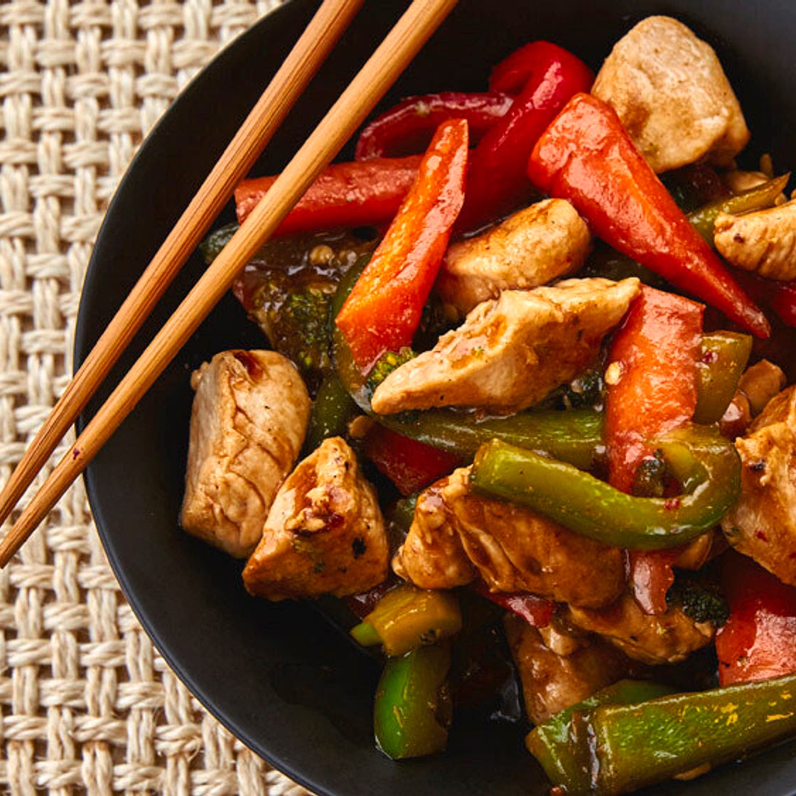 Vegetable-Chicken Stir-Fry