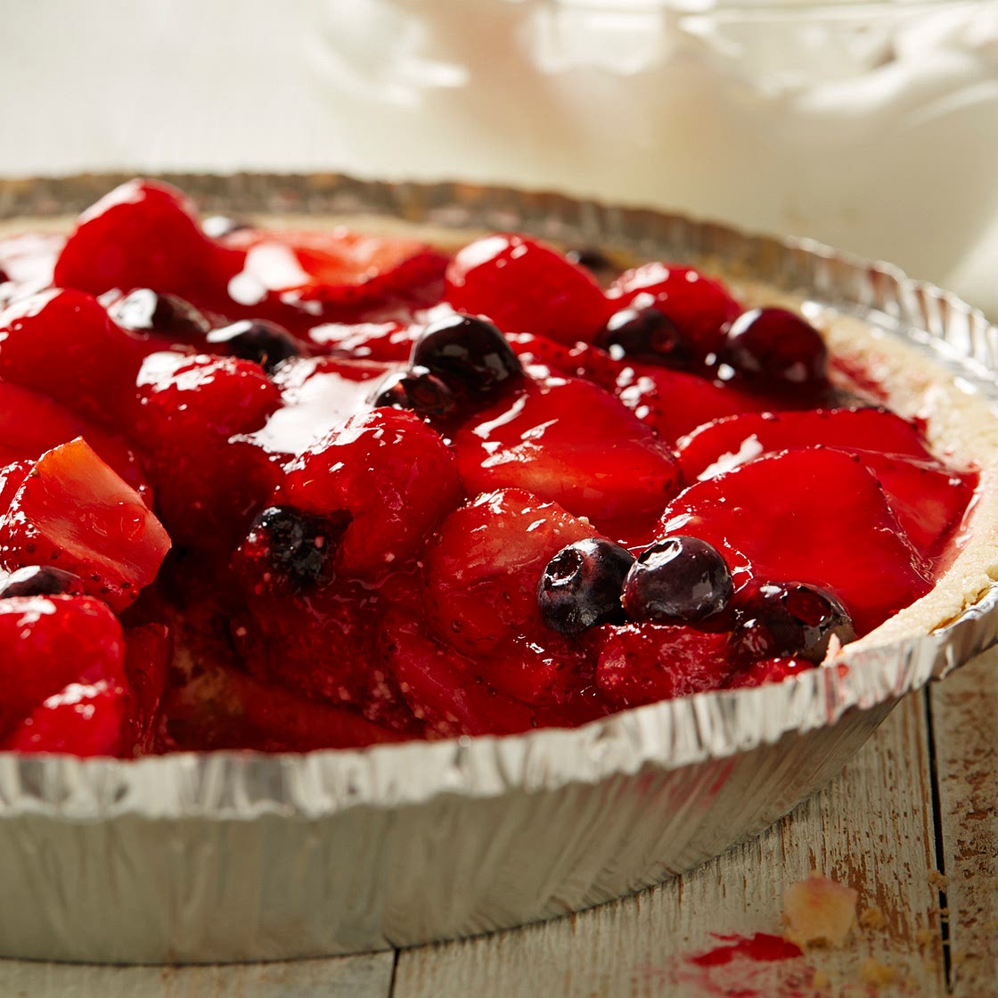 No-Bake Triple Berry Pie