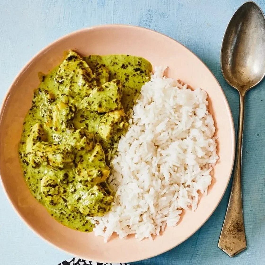 Chicken and Spinach Green Curry