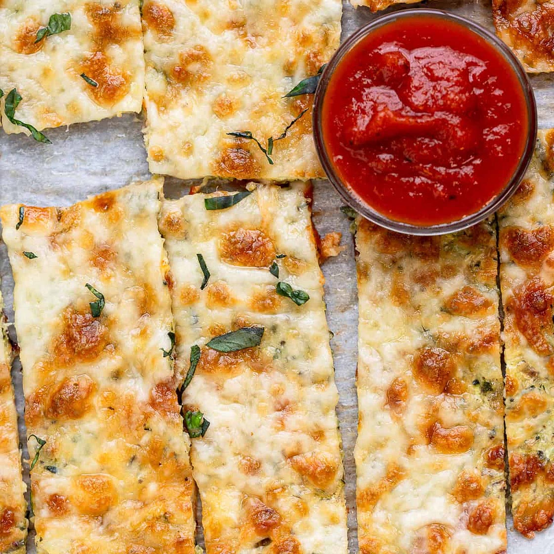 Keto Cheesy Zucchini Breadsticks Recipe