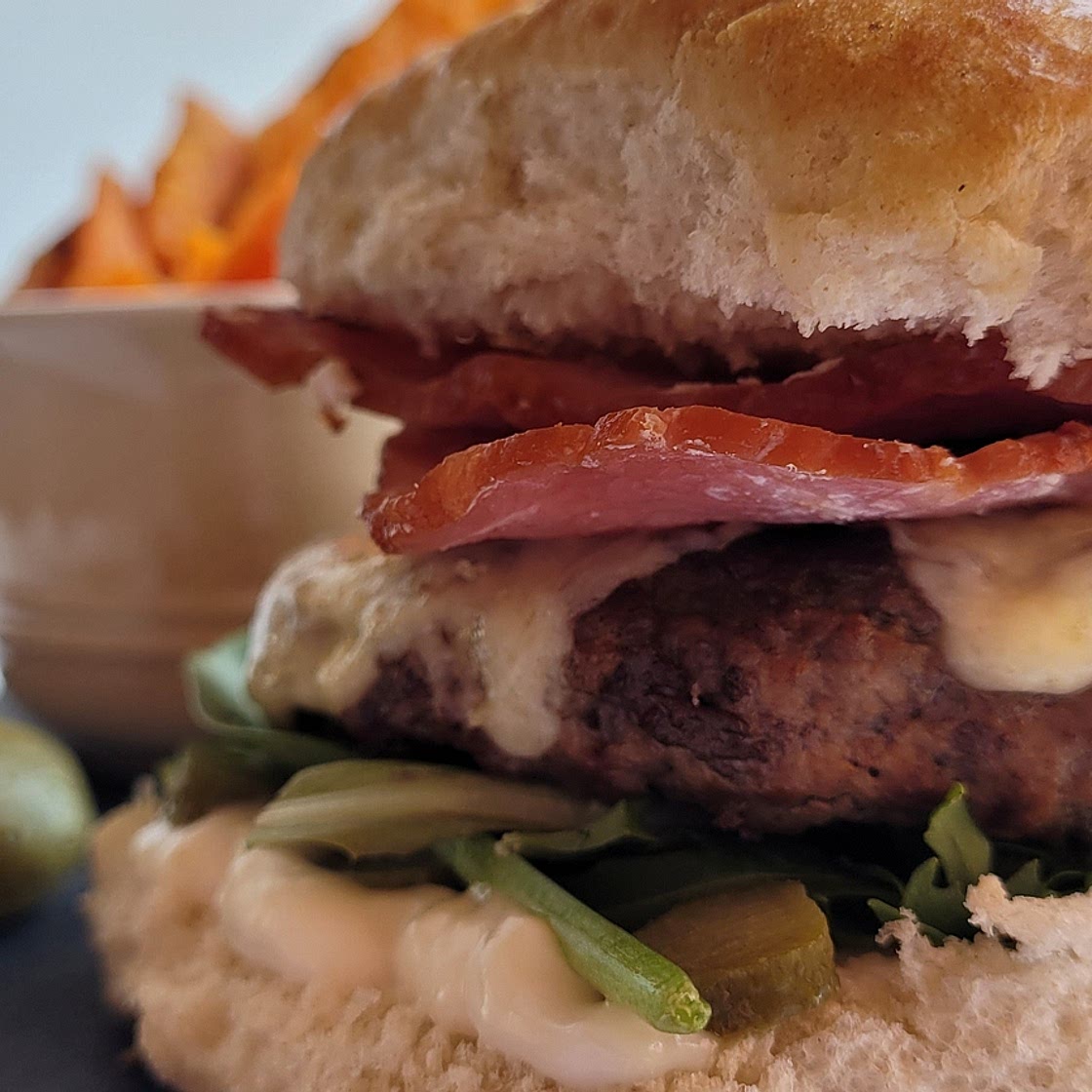 Better-For Your Belly Bacon Burgers