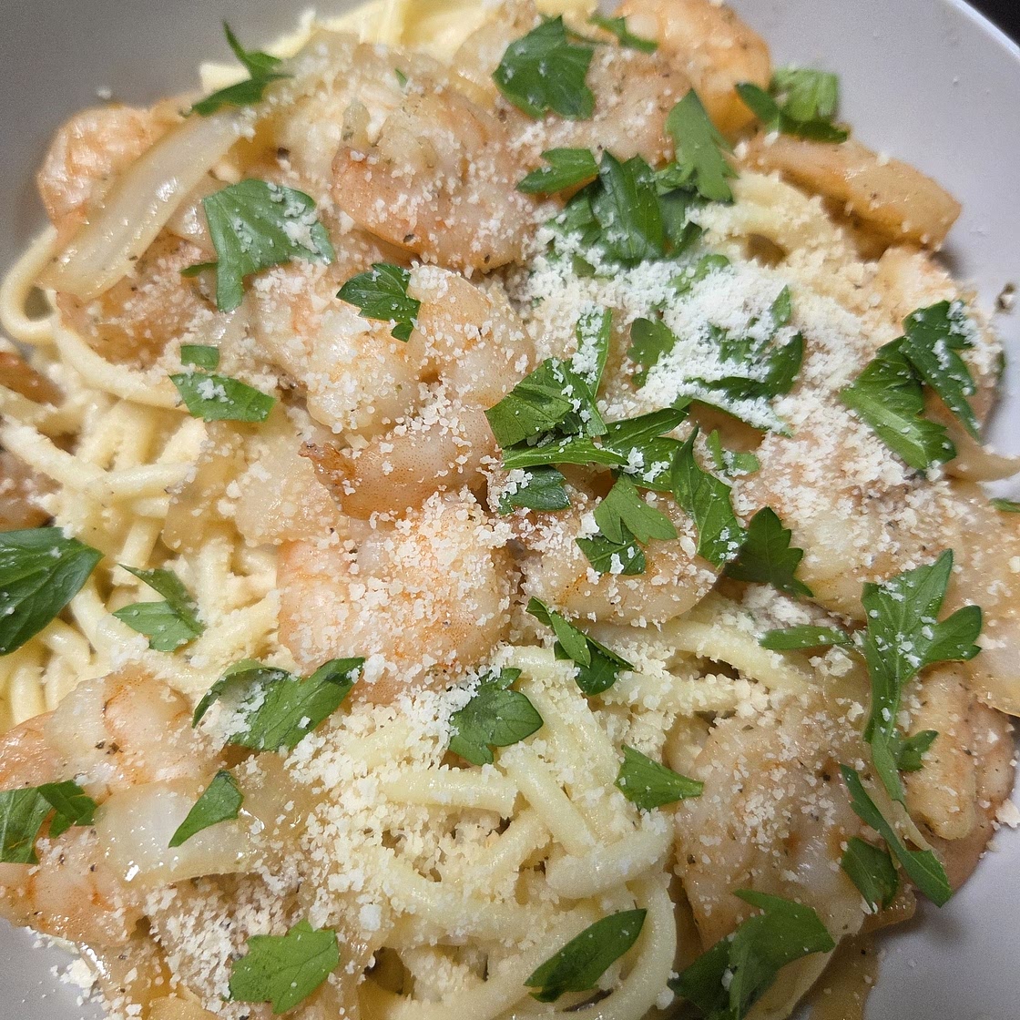 Garlic Shrimp Spaghetti