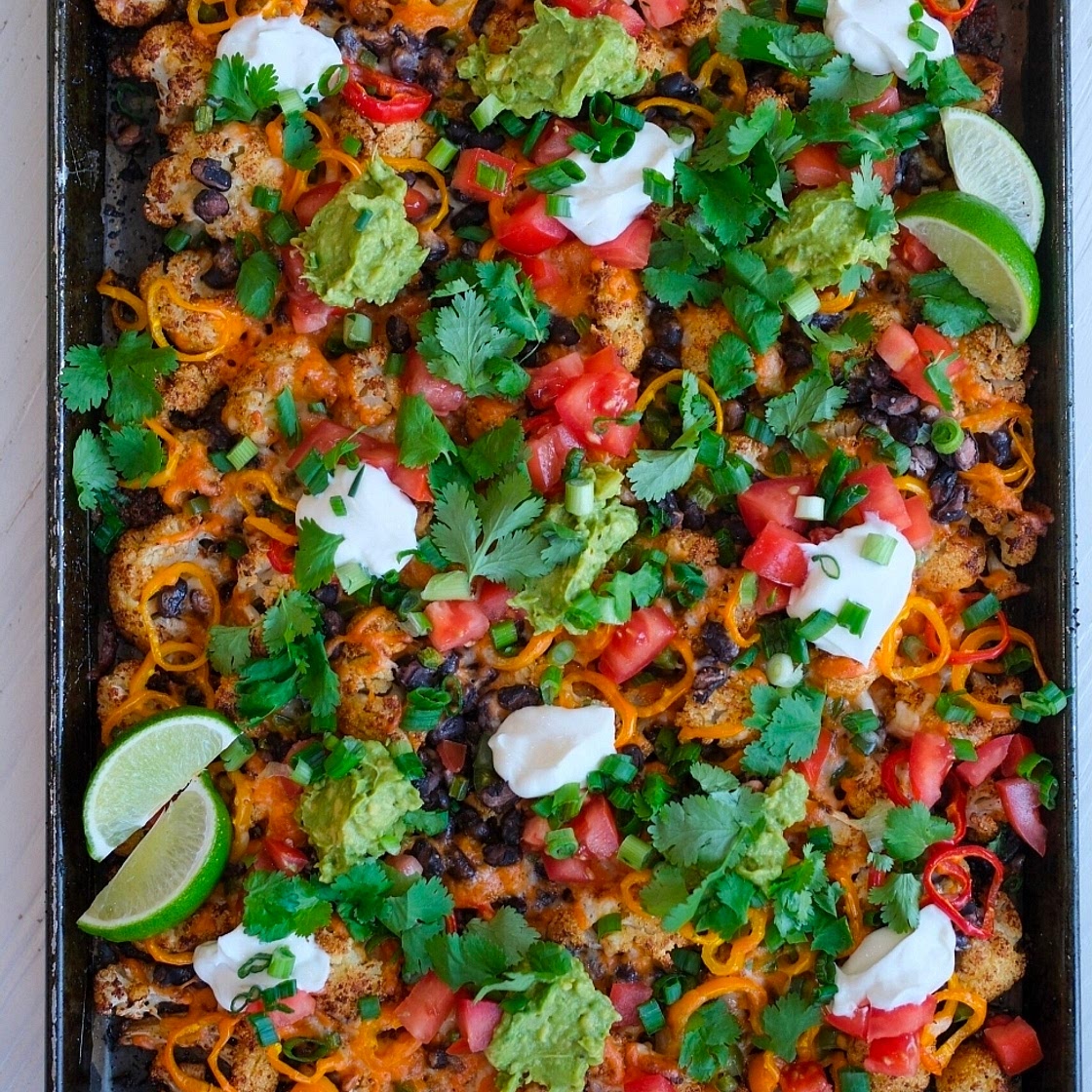 Loaded Cauliflower Nachos