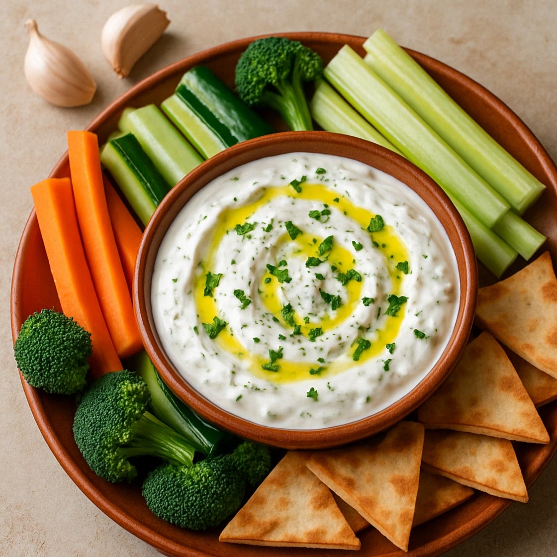 Zesty Garlic Yogurt Dip
