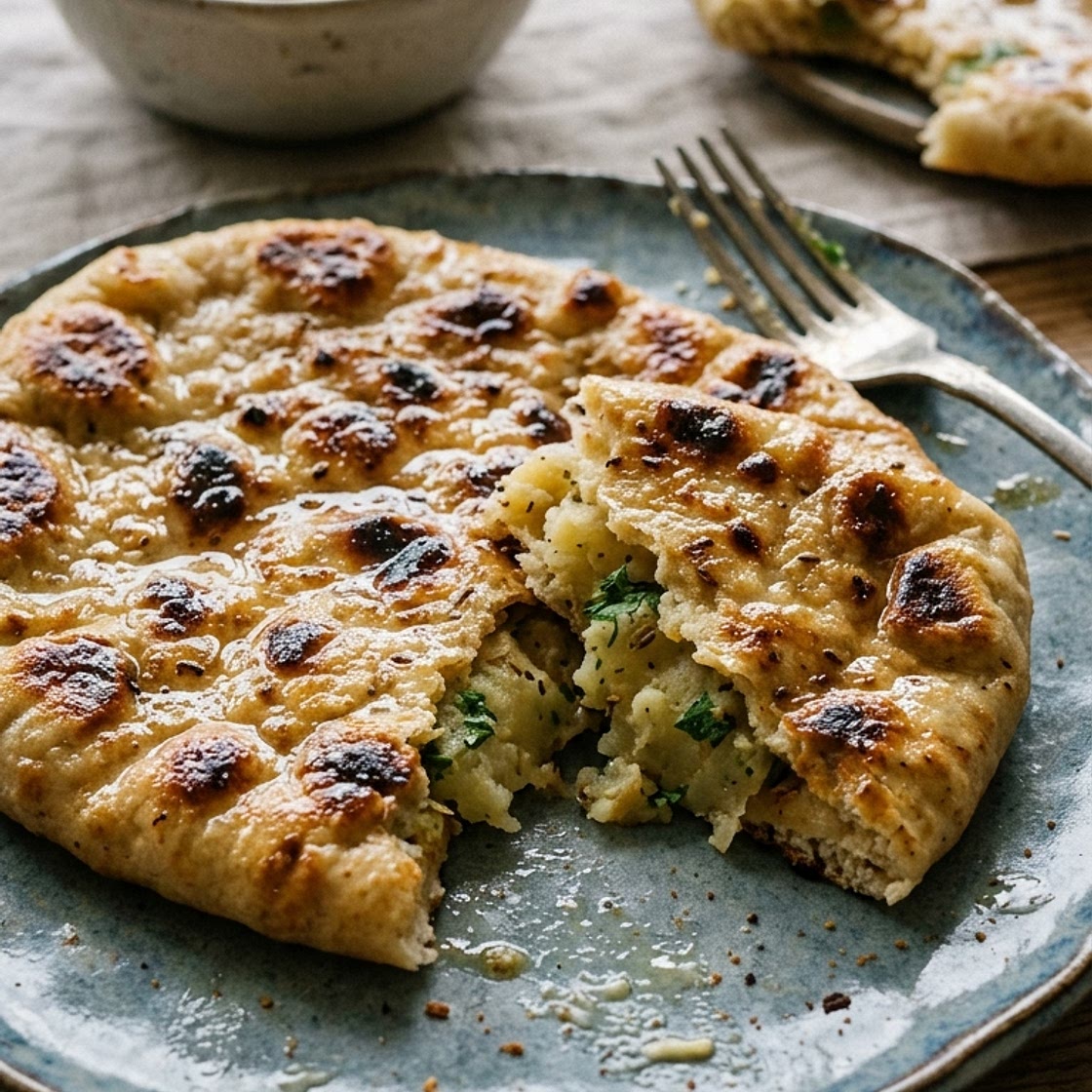 Potato Stuffed Naan