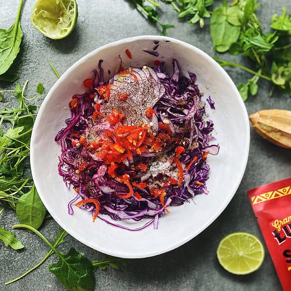 Pulled Pork Tacos With Red Cabbage Slaw